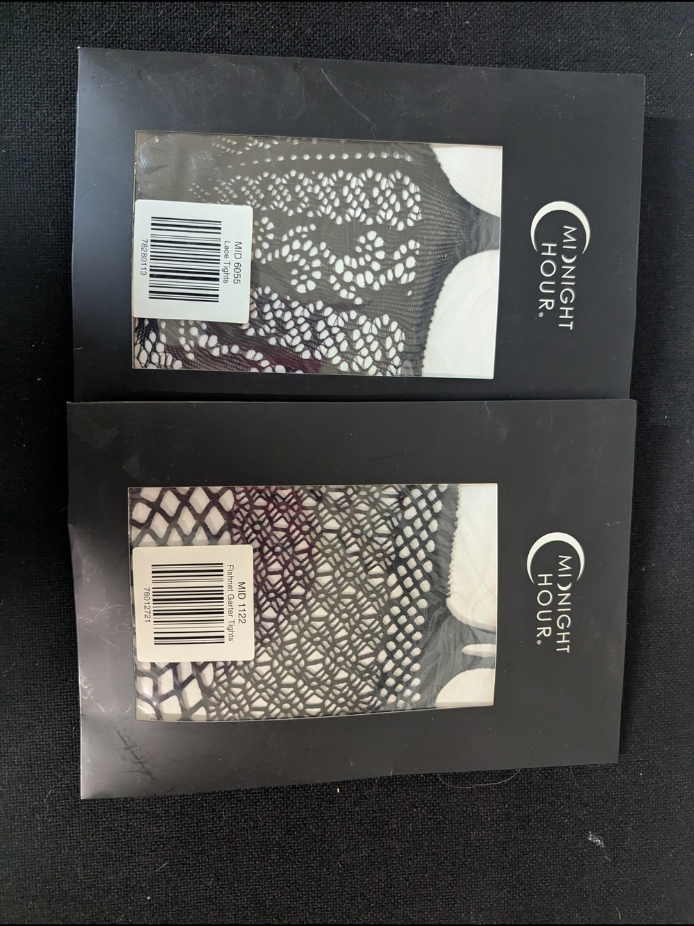 Midnight Hour Black Fishnet Garter Tights - 2 Pack